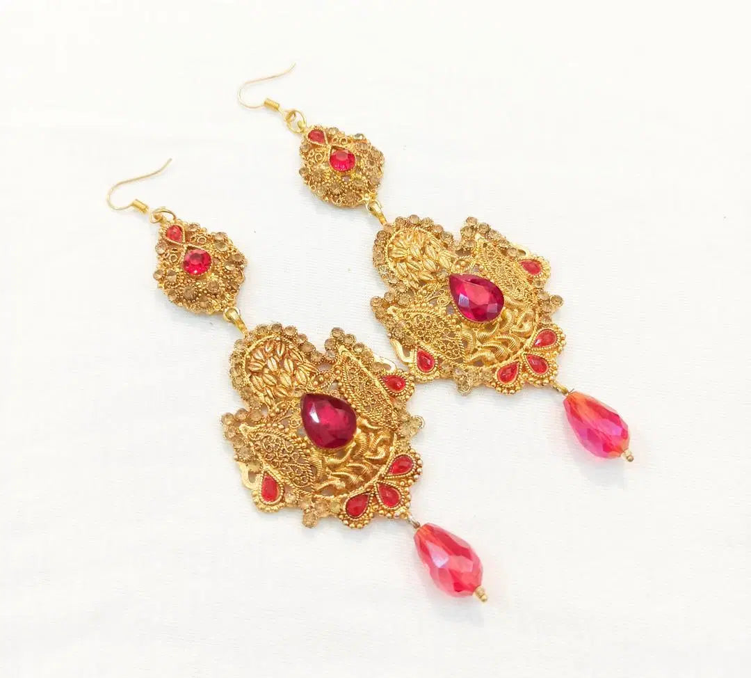 Stunning Red 2 Pcs Earrings - Stylish Casting Jewelry