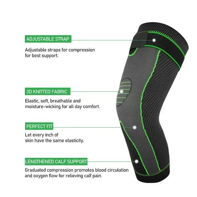 Unisex Nylon Warm, Cozy And Comfortable Socks Leg Warmers Pack Of 2