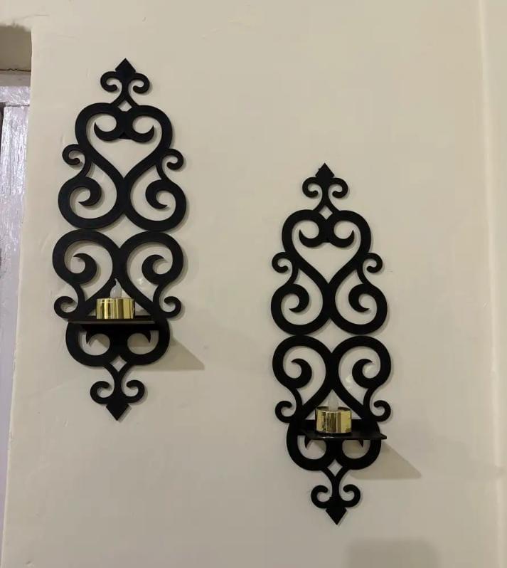 Wooden Wall Décor Shelves - Pack Of 2