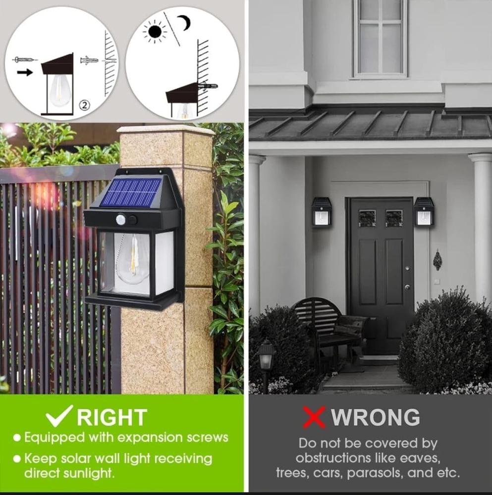 Solar Motion Sensor Outdoor Wall Light
*Product Description*: Outdoor Motion Sensor Lights